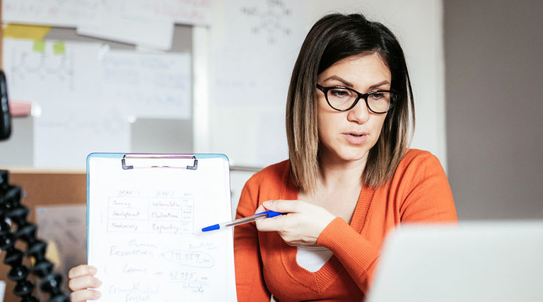 College professor remote learning